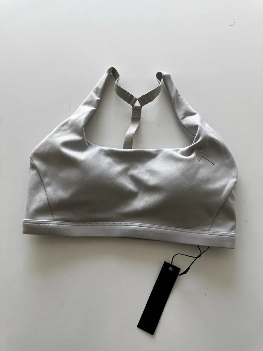 ONER ACTIVE Timeless Square Neck Sports Bra Light Grey Small
